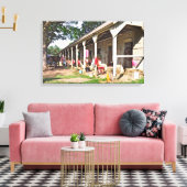 Historische Saratoga Race Course Canvas Afdruk (Insitu (Woonkamer))
