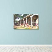 Historische Saratoga Race Course Canvas Afdruk (Insitu (Houten vloer))