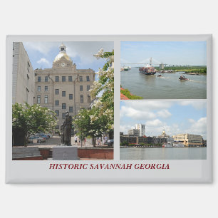 Historische Savannah, Georgia Magneet