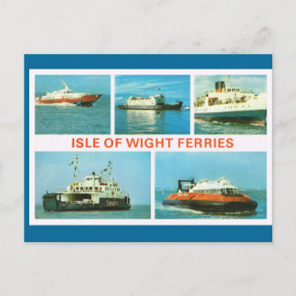  historische schepen op het eiland Wight Ferries Briefkaart