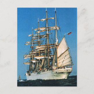 historische schepen, Sedov, Russisch Briefkaart