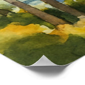 Historische Schilderachtig Waterverf Boca Raton Poster (Hoek)