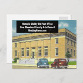 Historische Shelby NC Oude Post Kantoor Briefkaart (Voorkant / Achterkant)