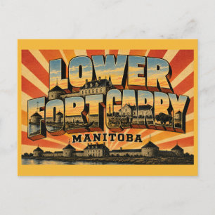 Historische site Lower Fort Garry Manitoba Briefkaart