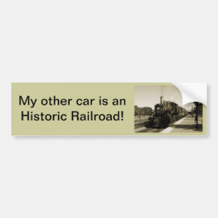 Historische spoorweg bumpersticker