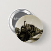 Historische spoorweg ronde button 5,7 cm (Voorkant /achterkant)