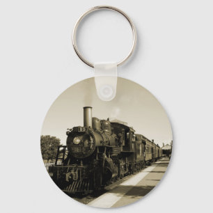 Historische spoorweg sleutelhanger