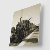 Historische spoorweg vierkante klok (Hoek)