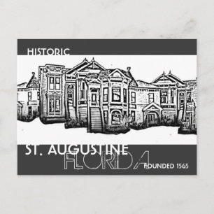 Historische St. Augustine Florida oude stad briefk Briefkaart
