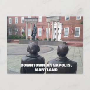 Historische stad Annapolis Maryland Briefkaart