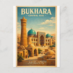 Historische stad Bukhara in Centraal-Azië Briefkaart