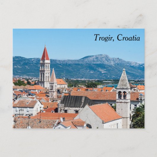 Historische stad Trogir - Dalmatië, Kroatië Briefkaart (Voorkant)