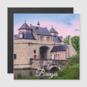 Historische stadspoort in Brugge Magnet (Voorkant / Achterkant)
