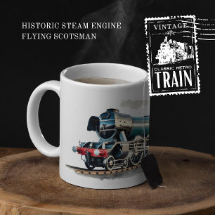 Historische Steam Engine Flying Scotsman Tweekleurige Koffiemok