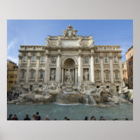 Historische Trevi-fontein in Rome, Italië