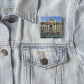 Historische Trevi-fontein in Rome, Italië Vierkante Button 5,1 Cm (In situ)