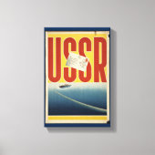 Historische  USSR-reisposter Canvas Afdruk (Voorkant)