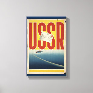 Historische USSR-reisposter Canvas Afdruk