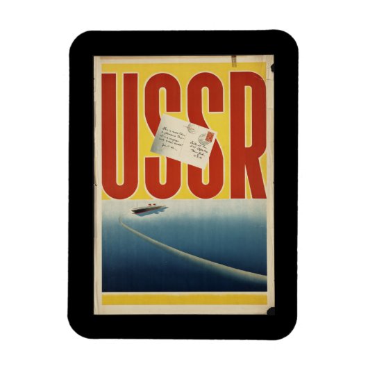 Historische USSR-reisposter Magneet (Verticaal)