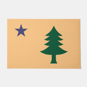Historische vlag van Maine (1901-1909) Deurmat