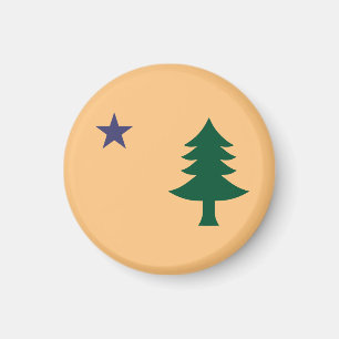 Historische vlag van Maine (1901-1909) Magneet