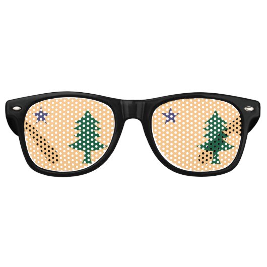 Historische vlag van Maine (1901-1909) Retro Zonnebril (Voorkant)