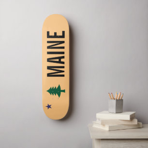 Historische vlag van Maine (1901-1909) Skateboard