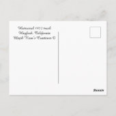 Historische vrachtwagen van 1912..... briefkaart (Achterkant)