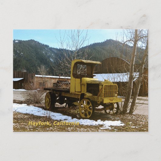 Historische vrachtwagen van 1912..... briefkaart (Voorkant)