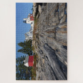 Historische vuurtoren van het Pemaquid Point in Ma Legpuzzel (Verticaal)