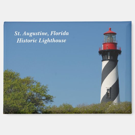 Historische vuurtoren van St. Augustine, Florida Magneet (Voorkant)
