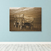 historische wagon #3 Canvas Wall Art Afdruk (Insitu (Houten vloer))