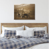 historische wagon #3 Canvas Wall Art Afdruk (Insitu (Slaapkamer))