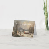 Historische Winter Scenery Kerst Kaart (Voorkant)
