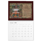 Historische zomerkalender kalender (Jan 2026)