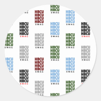 Historische Zwarte Hogeschool en Universiteiten HB Ronde Sticker