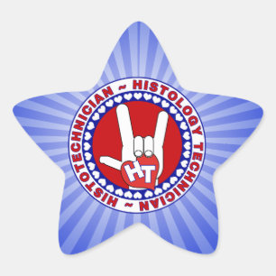 HISTOTECHNISCHE HISTOLOGIETECH LOVE LOGO ASL STER STICKER