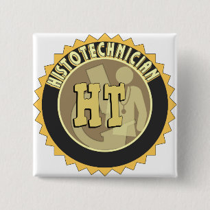 HISTOTECHNISCHE HISTOLOGISCHE HISTOLOGISCHE LOGO V VIERKANTE BUTTON 5,1 CM