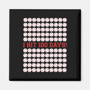 Hit 100 dagen van de school honkbal 100e dag gesch magneet