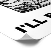 Hit By a Bus Funny Poster (Coin)