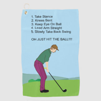 Hit de bal! Golf Towel Golfhanddoek