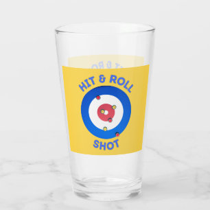 Hit en Roll Curling Shot T-shirt Glas