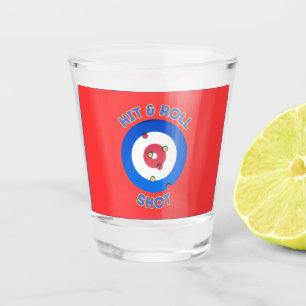 Hit en Roll Curling Shot T-shirt Glas