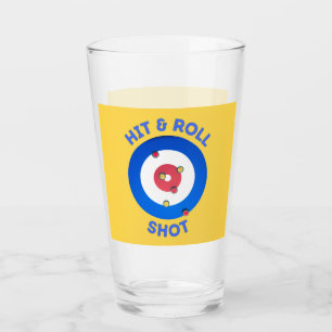 Hit en Roll Curling Shot T-shirt Glas
