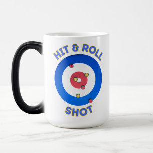 Hit en Roll Curling Shot T-shirt Magische Mok