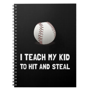Hit en Steal Baseball Notitieboek