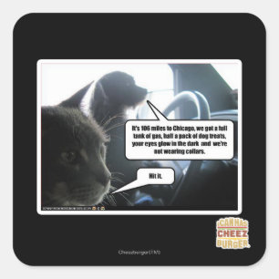 Hit it it it. vierkante sticker