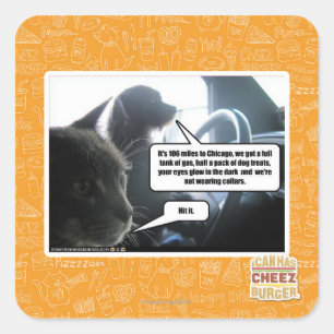 Hit it it it. vierkante sticker
