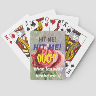"HIT ME" Black Jack Playing Card Pokerkaarten