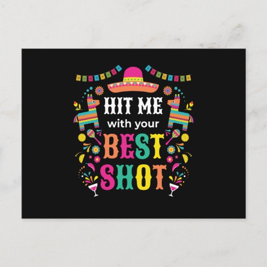 Hit Me Pinata Birthday Briefkaart (Voorkant)
